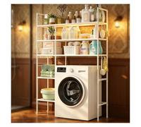 SJWJWOO Meuble Machine à Laver, Armoire Machine a Laver Peu encombrant Meuble sur Machine a Laver pour Salle de Bain, buanderies,White-3Tier