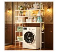 SJWJWOO Meuble Machine à Laver, Dessus De Machine à Laver Solide Armoire Machine a Laver pour Salle de Bain, buanderies,White-3Tier