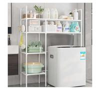 SJWJWOO Meuble Machine a Laver, Meuble Au Dessus Machine a Laver Économie d'espace Dessus Machine a Laver pour Toilettes et buanderie,White-2Tier