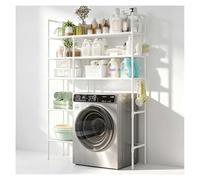 SJWJWOO Meuble Machine a Laver, Meuble De Machine à Laver Multifonction Dessus De Machine à Laver pour Salle de Bain, Cuisine, Salon,White-3Tier