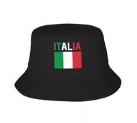 SJXIZEH Casquette de Baseball pour Hommes Chapeau de Seau de Drapeau de l’Italie personnalisé pour Les Hommes Femmes Imprimer Italien Fier Voyage d’été Plage Camping en Plein air Cap Cadeau