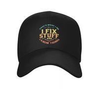 SJXIZEH Casquette de Baseball pour Hommes Custom Funny Mechanic Engineer I Fix Stuff Casquette de Baseball en Plein air Femmes Homme Réglable Papa Chapeau Printemps Snapback Chapeaux Cadeau