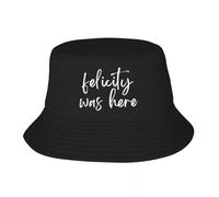 SJXIZEH Casquette de Baseball pour Hommes Été Respirant Felicity Was Here Podcast Logo Blanc Un Chapeau de pêcheur Adulte Un bob Chapeau pour Homme Cadeau pour Homme
