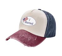 SJXIZEH Casquette de Baseball pour Hommes Été Respirant J’AI craqué Drôle J’AI voté Cadeau Jeune Un Chapeau de Casquette de Baseball lavé Cadeau pour Homme