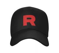 SJXIZEH Casquette de Baseball pour Hommes Team Rocket Casquette de Baseball drôle Chapeaux de thé Chapeau pour Hommes Casquettes pour Femmes Cadeau
