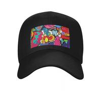 SJXIZEH Casquette Noire，C’est sur Le Bout de ma Langue Mon Original Art Casquette de Baseball Marque de Luxe Sunhat Golf Femmes Hommes