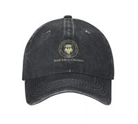 SJXIZEH Casquette Noire，Chicago Booth Booth School of Business Chicago U. Casquette de Baseball Casquette de Plage Chapeau de Plage Anime Femme Plage Visière Homme