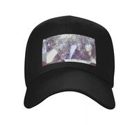 SJXIZEH Casquette Noire，Diamant Gros Plan Casquette de Baseball Marque de Luxe Alpinisme Mousse de fête Chapeau Visière Femme Hommes