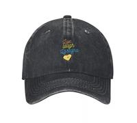 SJXIZEH Casquette Noire，Live Laugh Lasagne Cuisine Italienne Positive et Lasagne Amoureux Casquette de Baseball Chapeau de Luxe Sac de Plage Homme Baseball Femme