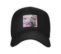 SJXIZEH Casquette Noire，Racoon Meme : J’AI mis Le Plaisir dans dysfonctionnel Casquette de Baseball Rugby à la Mode Chapeau de randonnée à Capuche pour Les Filles Hommes
