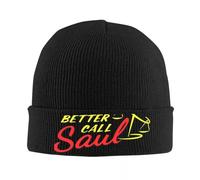 SJXIZEH Casquettes Hommes Better Call Saul Logo Bonnet Chapeaux Chapeau en Tricot Unisexe Adulte Vintage Thermique Élastique Bonnet Chapeaux Automne Hiver Kpop Personnalisé Cap Cadeaux