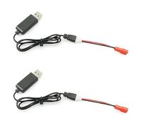 SJZBIN Lot de 2 câbles de charge USB XH Plug 3,7 V pour chargeur batterie lithium - Câble de charge USB vers connecteur XH2.54 et câble de conversion XH2.54 vers JST pour accessoires d'avion RC