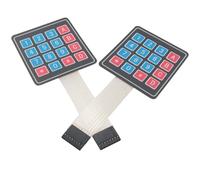 SJZBIN Lot de 2 claviers d'extension pour micro-ordinateur 4 x 4 matrice à couche mince 69 x 76,4 mm pour systèmes intégrés d'instrumentation de contrôle industriel