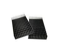 SJZBIN Lot de 2 dissipateurs thermiques en aluminium Noir 80 x 40 x 11 mm