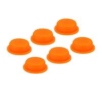 Sjzg-0.63"" Led Lampe Poche Commutateur Cap, 6 Pcs Silicone Couvre-Bottes Souple Pour Poussez Bouton Commutateur Électrique Torche Portable Lampes Poche Bricolage Projet, Orange