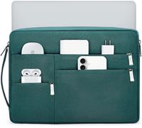 SJZG-14-15 Pouces Housse Pour Ordinateur Portable Pour Macbook Air 15 M4 M3 M2, Macbook Pro 15, 15"" Surface Laptop, Xps 14/15 Plus, Sacoche Pour 14"" Hp Dell Lenovo Thinkpad Asus Acer, Vert Foncé Ver
