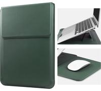 SJZG-15.6'' Housse Pour Laptop Cuir Étui Case Compatible Avec Macbook Pro 16 2021 & 2019/Asus Vivobook 15/Huawei Matebook D15/Hp 15.6"" Pc/Macbook Pro 15/Surface Laptop 3/Dell Lenovo Ideapad, Vert Ver