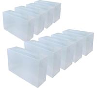Sjzg-16152 9x Pp368t - 9x Boîtes Range-Chaussures Unisexe Pour Gain De Place, Transparentes