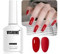 Sjzg-16ml Vernis Gel Semi-Permanent Red Color Vernis À Ongles Gel Soak Off Led Gel Polish Nail Art Designs Manicure Salon Diy At Home Couleur L360 Crimson Bloom