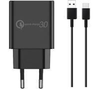 Sjzg-18w Turbopower Chargeur Usb C 1.2m Câble De Charge Adaptateur Secteur Pour Motorola Moto G9 G9 Plus G8 G7 G7plus Moto G82 G62 5g G60 G50 G52 G51 5g G42 G41 G40 G32 G31 G30 G22 G20 G14 Edge 30 20