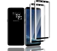 Sjzg-2+2 Pièces Verre Trempé Compatible Avec Samsung Galaxy S8 Avec 2 Pièces Protection Ecran Et 2 Pièces Caméra Arrière Protecteur Ultra Claire, Sans Bulles, Pour Samsung Galaxy S8