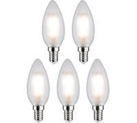 SJZG-29096 Filament 230V Led Bougie E14 Pack De 5 5X4,8W 5X470Lm 35Mm Dépoli Verre 4000K