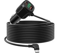 Sjzg-3.5m Chargeur Usb C De Voiture 60w, Chargeur Usb De Voiture 12v, Indicateur De Tension Led, Chargement Rapide À 2 Ports (Pd3.0 & Qc3.0) Pour Ipad, Cellphones, Enregistreur De Voiture