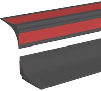 Sjzg-3 Mètres Bande D'étanchéité Silicone Pliable Barrage D'eau Seuil De Douche Joint Douche Barriere De Douche Retenue D'eau Anti Débordement Pour Salle De Bain Evier Cuisine, Noir (Deux Côtés Adhés