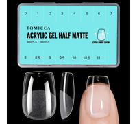 Sjzg-360 Pièces Capsule Americaine Ongle, 15 Tailles Faux Ongles, Cercueil Ultra Court Transparent Couverture Complète, Avec Valise De Rangement, Pose Americaine Capsule Pour Diy Nail Art