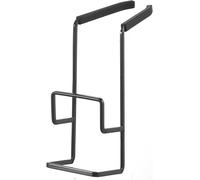 Sjzg-4391 Tower Hanging Double Sponge Holder, Black, Steel/Silicone, 6 X 16 X 15.5 Cm
