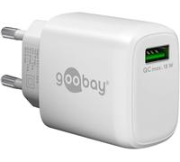 Sjzg-61672 Usb Quick Charge Qc 3.0/18 W/1x A Port/Wall Plug/Charge Jusqu'à 4x Plus Vite/Compatible Avec Iphone,Samsung Galaxy,Airpods, Blanc