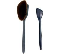 SJZG-Applicateur Autobronzant Dos,Appareil À Crème Dorsal Pinceau Corps Portable Long Manche Pour Fond De Teint Liquide Jambes