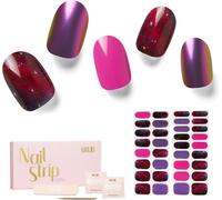 Sjzg-Autocollants Pour Ongle 34pcs Pochoirs Pour Nail Art De Qualité Professionnell Avec Finition Gel Souple Nails Wraps Décoration Diy Accessoire De Manucure Pour Femmes Filles (Lost In Galaxy)
