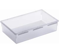 Sjzg-Basic Boîte De Classement Modulaire 23x15 Cm Pour Tiroirs, Plastique (Pp) Sans Bpa, Transparent, (23.0 X 15.0 X 5.0 Cm)