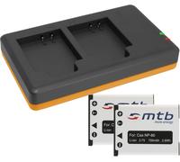 SJZG-Batterie + Double Chargeur (Usb) Pour Benq Dc... / Medion Life/Ordro/Sealife Reafmaster/Polaroid ... - Voir Liste