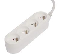 SJZG-Bloc Multiprise 4X16A 3500W Câble 3M - Blanc -