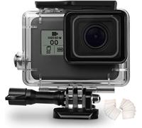 SJZG-Boîtier Étanche À Double Verrouillage Pour Gopro Hero 2018/7/6/5 Noir, Protection De 34 M Sous L'Eau Avec Accessoires De Support Pour Caméra D'Action Go Pro Hero7 Hero6 Hero5