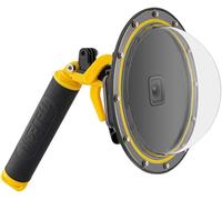 SJZG-Boîtier Étanche Avec Port De Dome Pour Go Pro Hero, Cache De Lentilles Pour Mousse, Go Pro Avec Pistolet À Gâchette Et Poignée Flottante Photographie