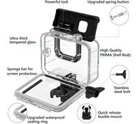 SJZG-Boîtier Etanche Pour Go Pro Hero 13/Hero 12/Hero 11/Hero 10/Hero 9 Black, 60M/196Ft Boîtier De Plongée Sous-Marine Pour Gopro Hero 13 12 11 10 9 +12 Insert Anti-Buée Accessoires Kit