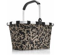 Sjzg-Carrybag Frame - Cabas Courses Avec Cadre Aluminium Stable, Poignée Rabattable, Poche Intérieure Zippée, Pliable, Capacité 22l, Polyester De Haute Qualité, Déperlant, En Baroque Taupe
