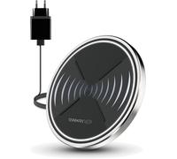 Sjzg-Chargeair Dot Chargeur Sans Fil Qi 10 W Station De Charge Inductive Pour Iphone Séries 14 & 13, Se 2020, 12, Airpods Pro 2, Samsung Galaxy S20/S10 ¿ Avec Bloc D'alimentation