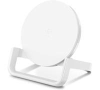 Sjzg-Chargeur À Induction Boost Up Stand 10 W (Chargeur Pour Iphone 11/Pro/Pro Max, Xs/Xs Max, Xr, X, Se, Samsung Galaxy S20, S20+, S20 Ultra, S10, S10+, S10e, Adaptateur Secteur Non Inclus, Blanc)
