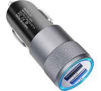 Sjzg-Chargeur De Voiture , 2.1a Chargeur De Voiture Rapide Usb À Double Port