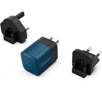 Sjzg-- Chargeur Rapide Usb-C 20w - Sans Câble - 3 Prises Incluses (Eu/Us/Uk) - Bleu