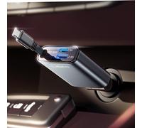 Sjzg-Chargeur Voiture Allume Cigare Usb C,Chargeur 3-En-1 57w Avec Câble Rétractable, Accessoire Voiture Interieur Pour Iphone 16 15 Pro Max Samsung S25 S24 Ultra Xiaomi 14t 15