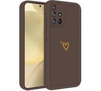 Sjzg-Chooseu Coque Pour Samsung Galaxy A51 4g Silicone Etui Avec Élégant Mignon Amour Motif Soft Tpu Étui Fine Housse Pour Filles Femmes Garçons Hommes De Protection Antichoc Souple Case - Gris Brun