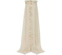 Sjzg-Ciel De Lit Vintage Ruffle Nougat - Hauteur 155 Cm - Baldaquin Pour Chambre D'enfant - Beige