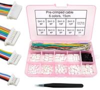 Sjzg-Connecteurs Sh 1.0 Et Câbles En Silicone Pré-Sertis Compatibles Avec Jst Sh 1,0 Mm Pour Contrôleur De Vol De Drone Fpv Speedybee F405 Holybro Kakute H7 F7 T-Motor Velox F7-Kalanka
