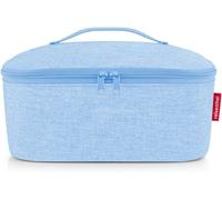 Sjzg-Coolerbag M Pocket Sac Isotherme Avec Dessus En Bouteilles Pet Recyclées Idéal Pour Le Déjeuner En Déplacement, Twist Powder Blue, M