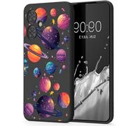 Sjzg-Coque Compatible Avec Samsung Galaxy A06 Étui En Silicone Noir Mignon Motif Imprimé Animal Ultra Mince Tpu Souple Antichoc Housse De Protection Case Cover, Couleur Planète